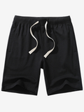 Men's Solid Breathable Cotton Sweat Shorts