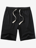 Men's Solid Breathable Cotton Sweat Shorts