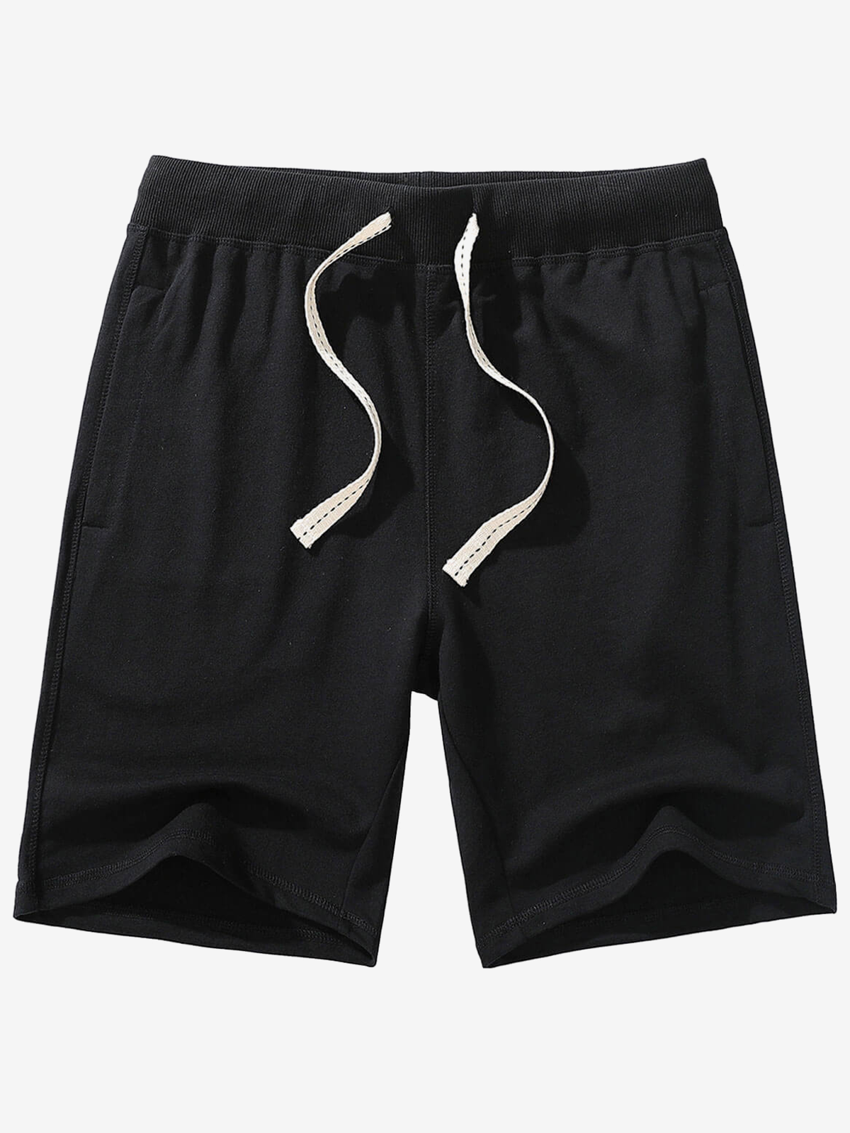 Men's Solid Breathable Cotton Sweat Shorts