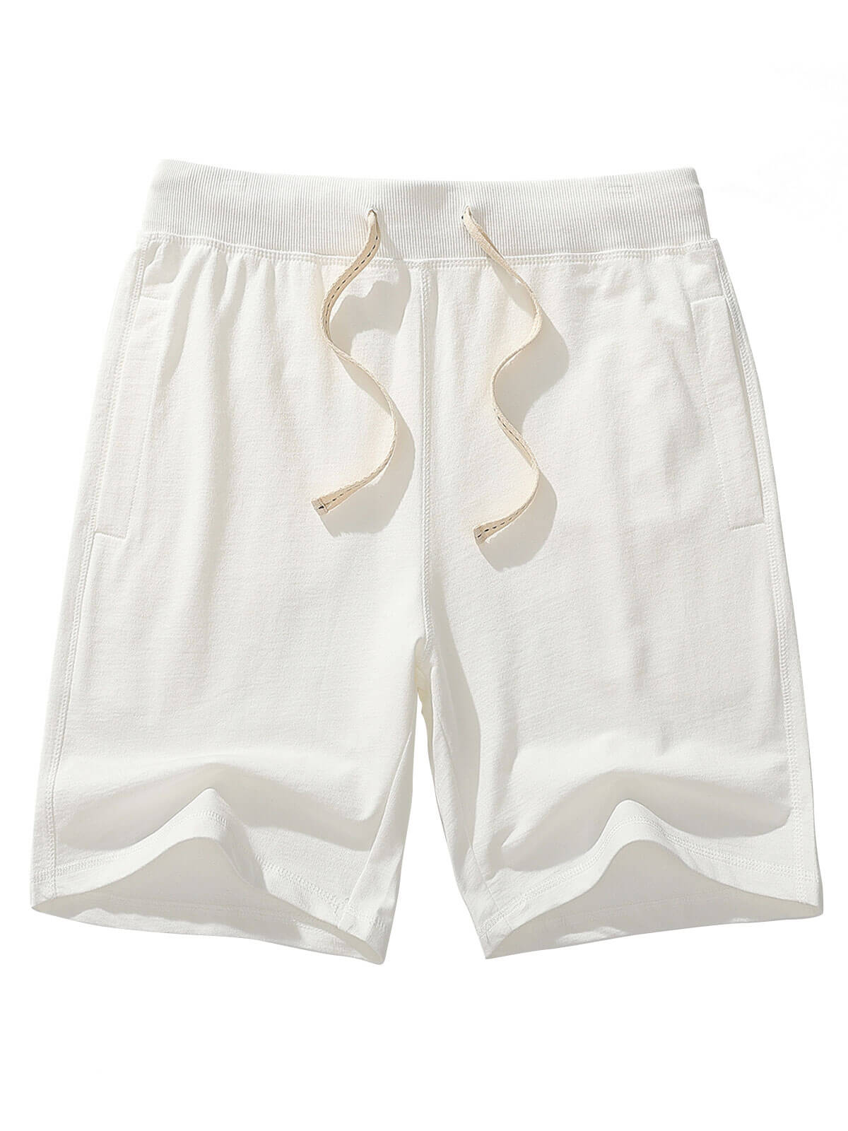 Men's Solid Breathable Cotton Sweat Shorts