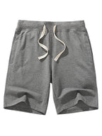 Men's Solid Breathable Cotton Sweat Shorts