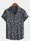 Navy Geometric Tribal Shirt