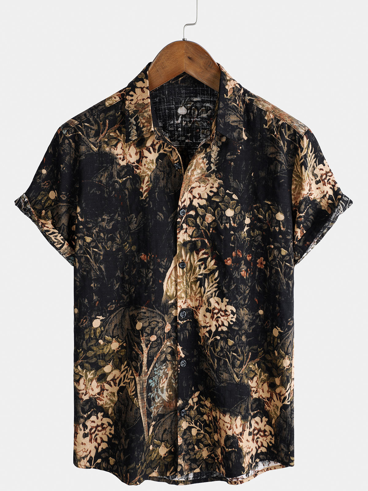 Breathable Retro Floral Shirt