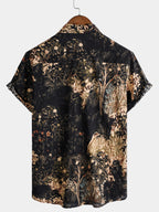Breathable Retro Floral Shirt