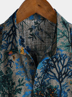 Watercolor Leaf Resort Shirt