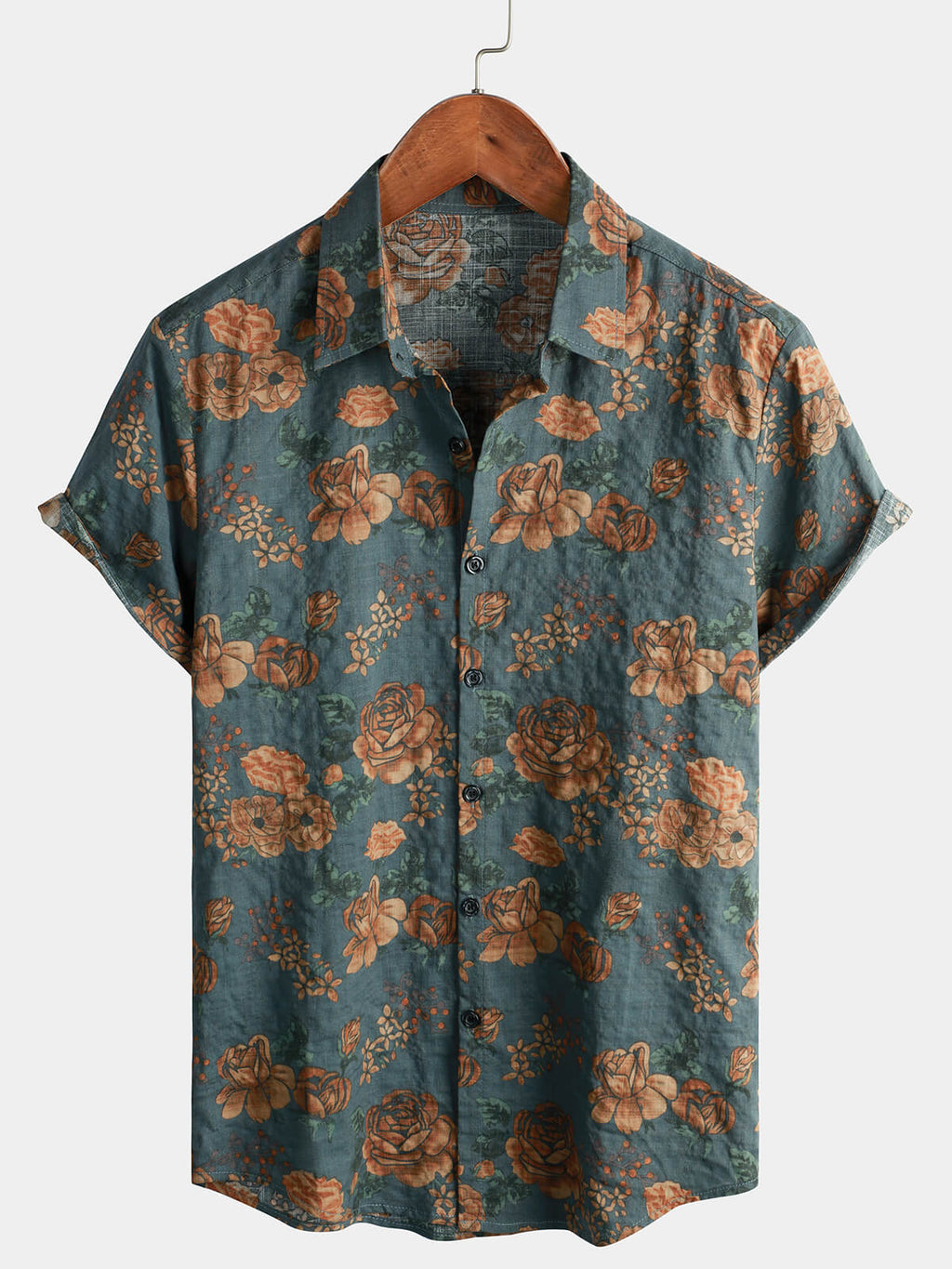 Vintage Red Floral Shirt