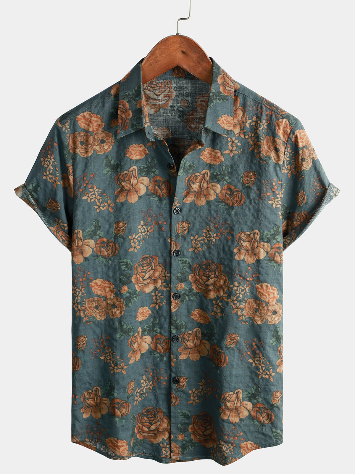 Vintage Red Floral Shirt