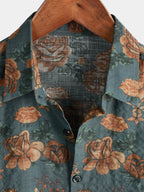 Vintage Red Floral Shirt