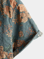Vintage Red Floral Shirt