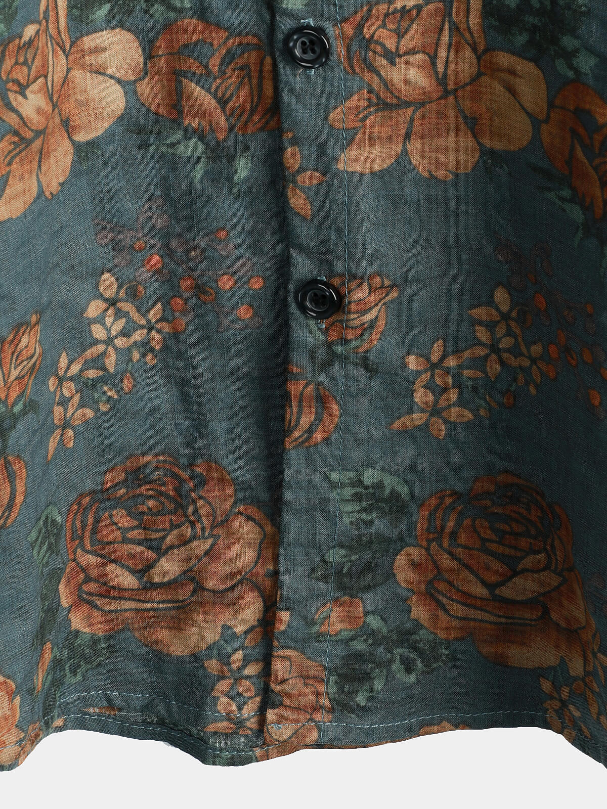 Vintage Red Floral Shirt
