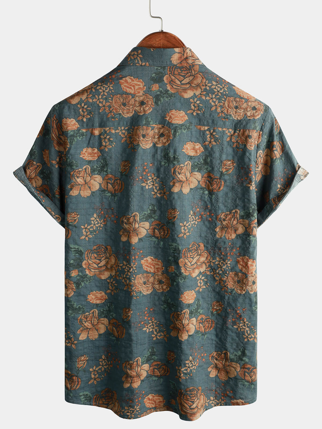 Vintage Red Floral Shirt
