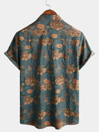 Vintage Red Floral Shirt