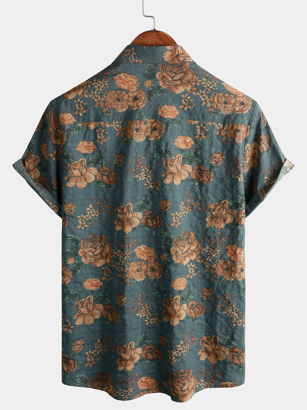 Vintage Red Floral Shirt