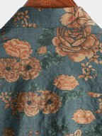 Vintage Red Floral Shirt