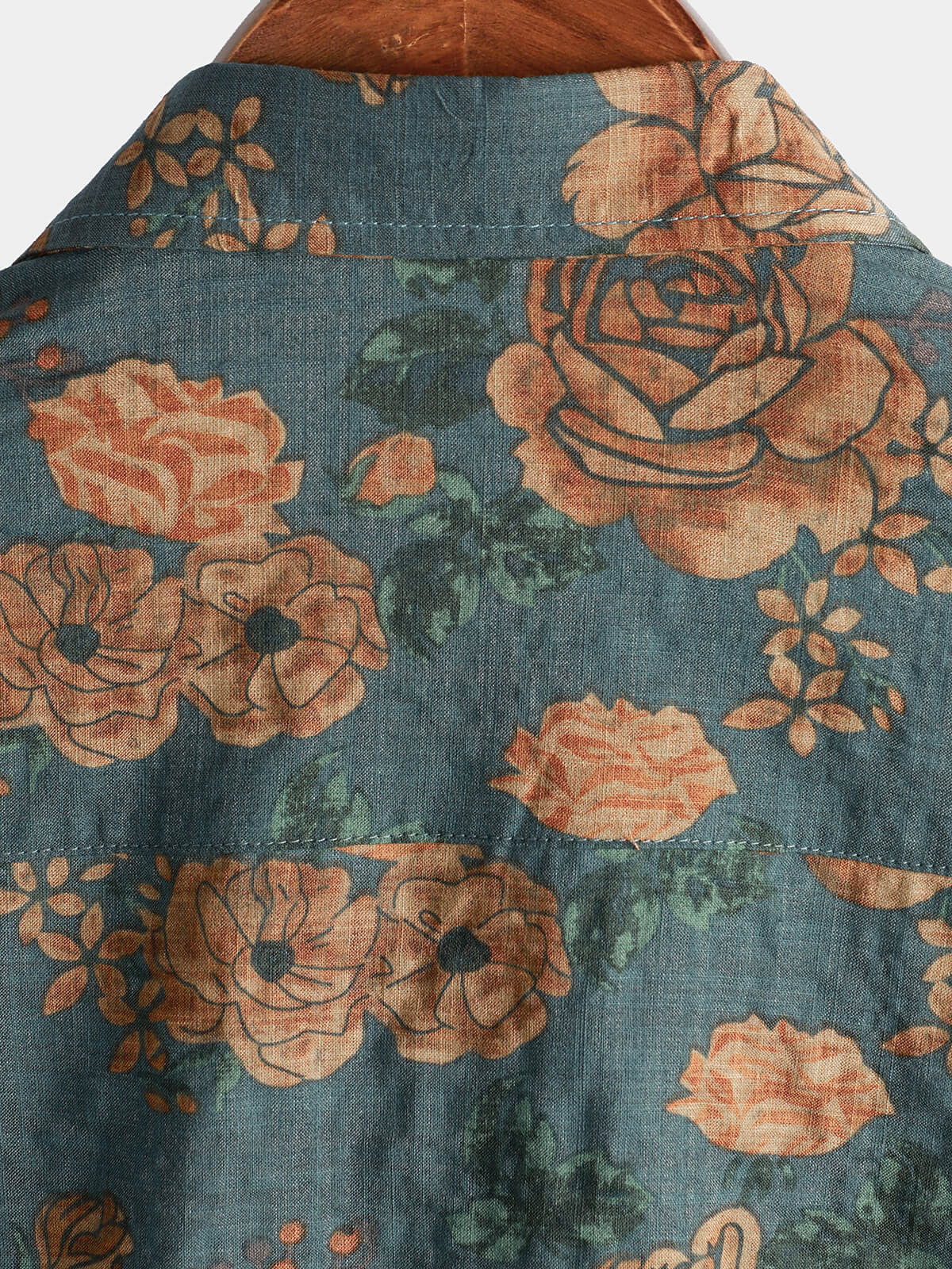 Vintage Red Floral Shirt