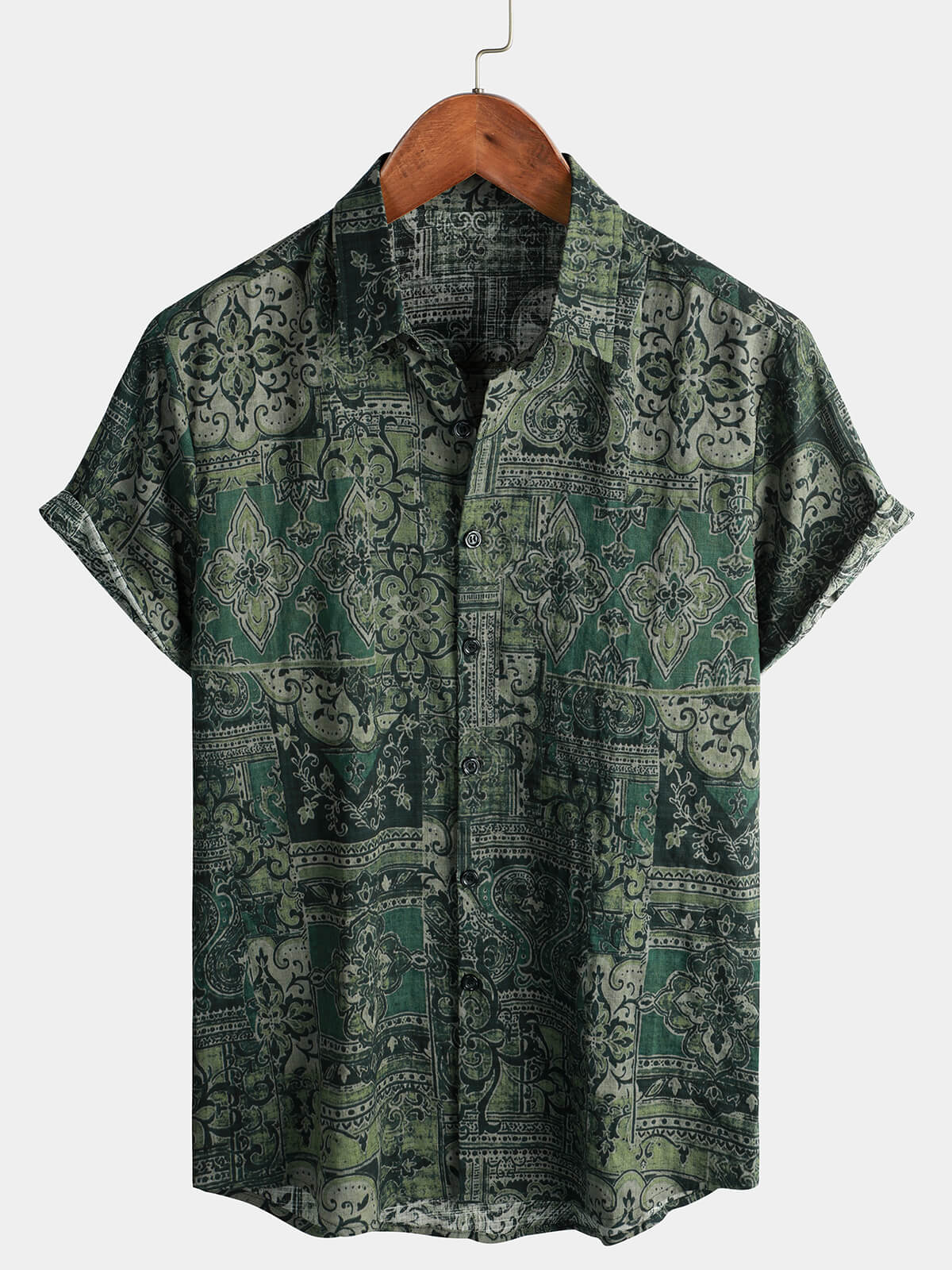 Retro Floral Paisley Shirt