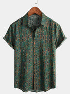 Green Boho Tribal Shirt
