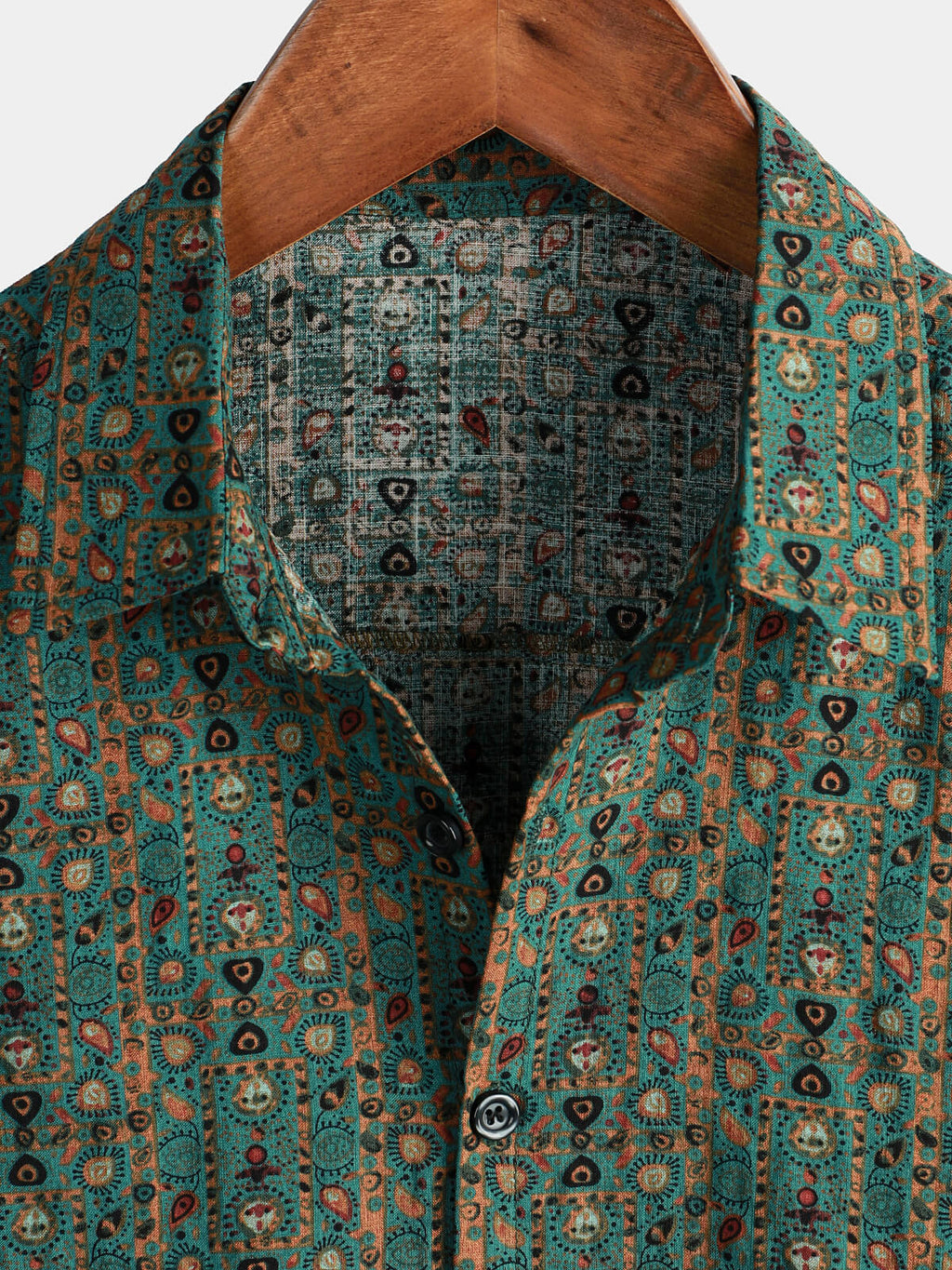 Green Boho Tribal Shirt
