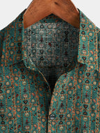 Green Boho Tribal Shirt