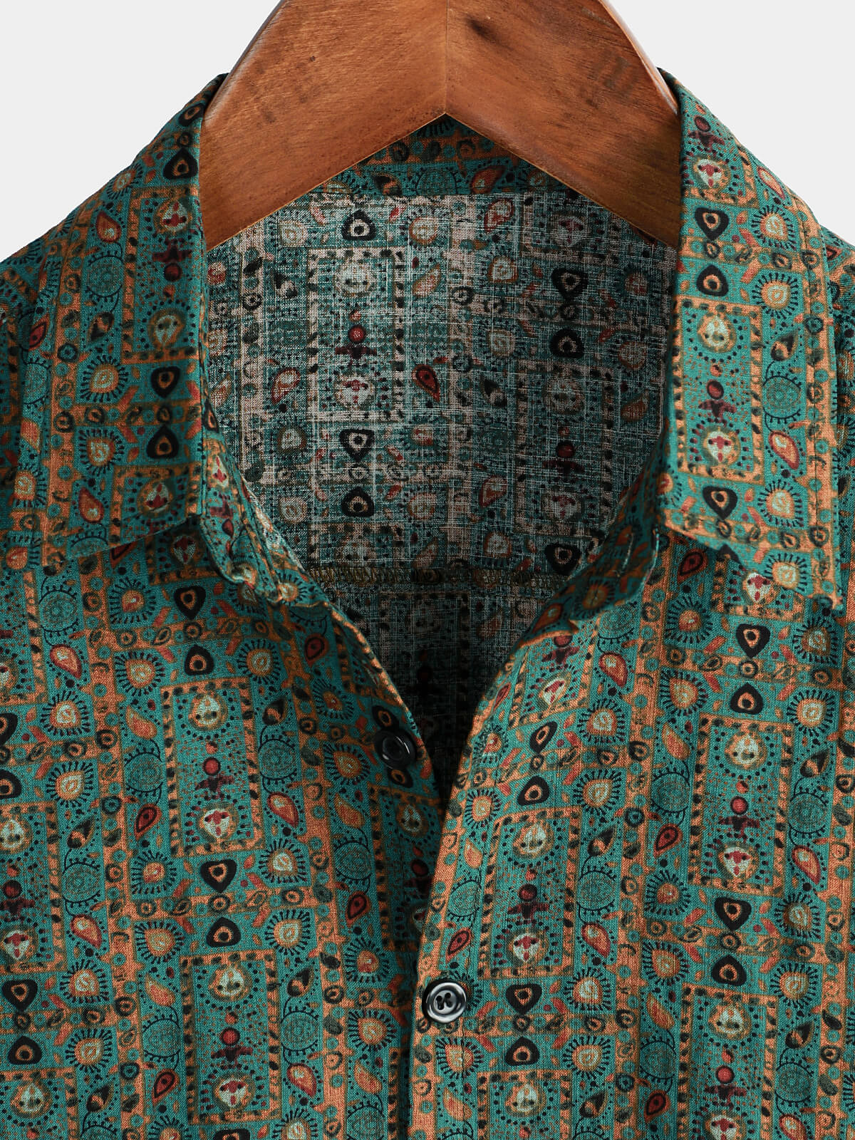 Green Boho Tribal Shirt