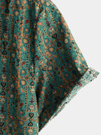 Green Boho Tribal Shirt