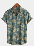 Maple Leaf Summer Pocket Short Sleeve Shirt