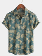 Maple Leaf Summer Pocket Short Sleeve Shirt