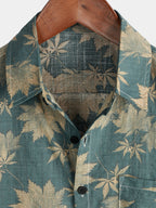 Maple Leaf Summer Pocket Short Sleeve Shirt