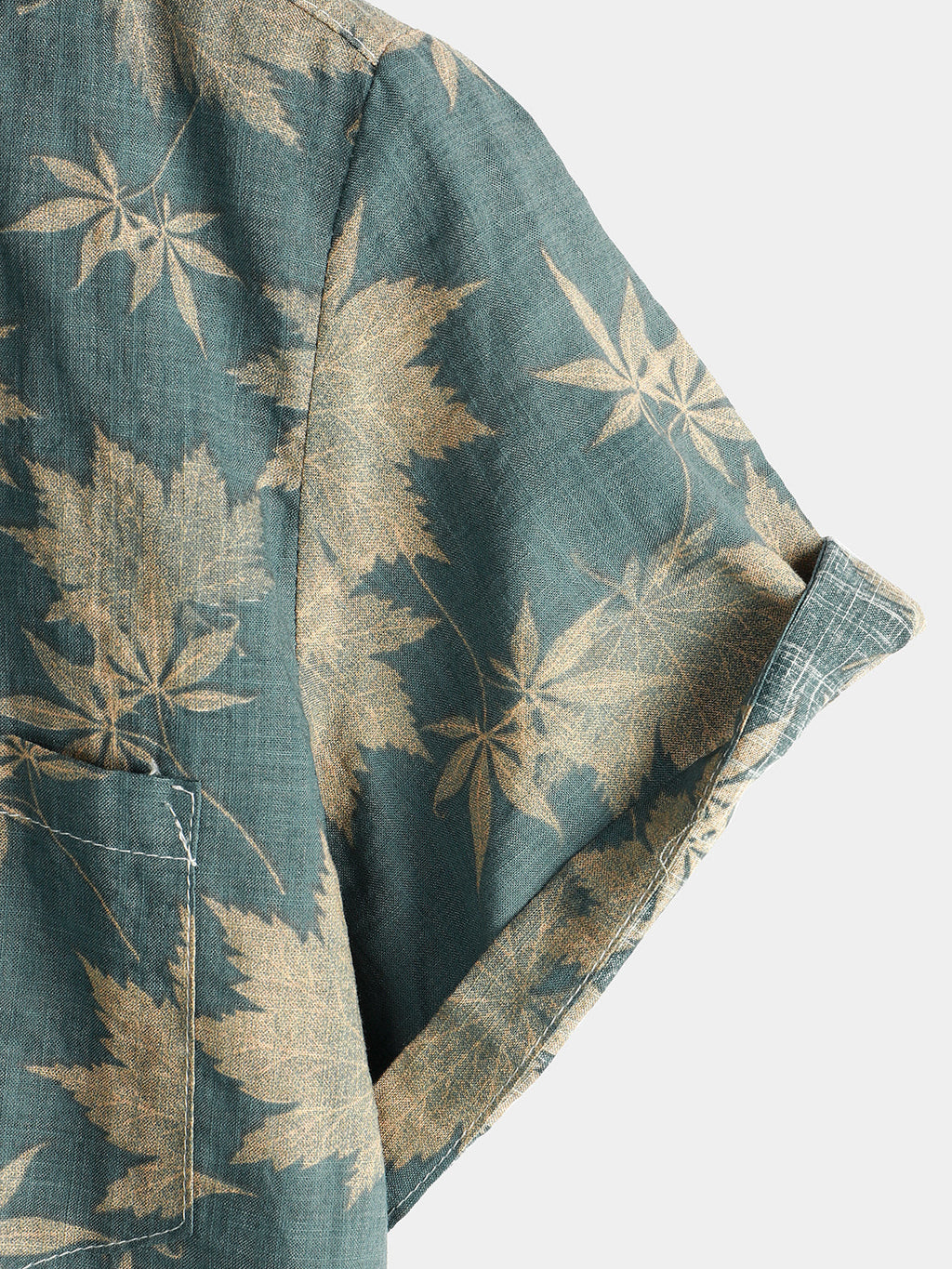 Maple Leaf Summer Pocket Short Sleeve Shirt