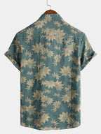Maple Leaf Summer Pocket Short Sleeve Shirt