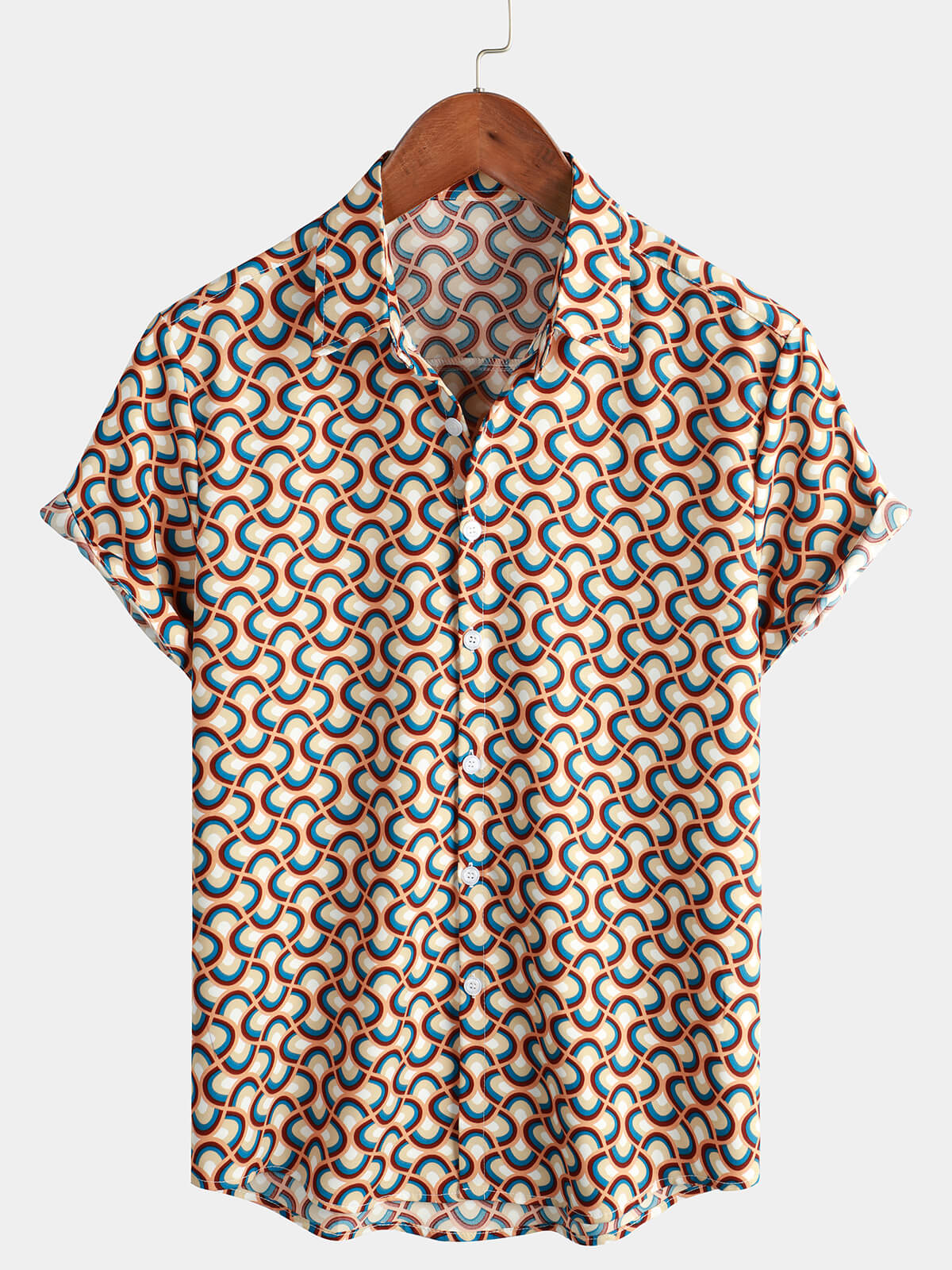 Retro Circle Beach Shirt