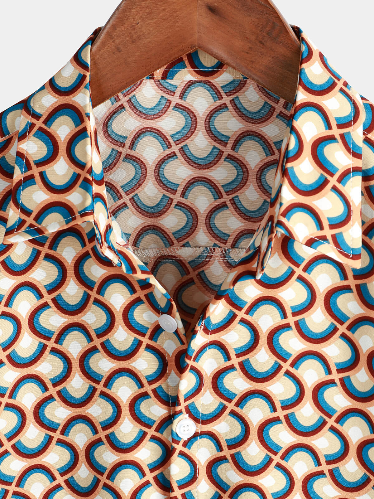 Retro Circle Beach Shirt