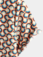 Retro Circle Beach Shirt