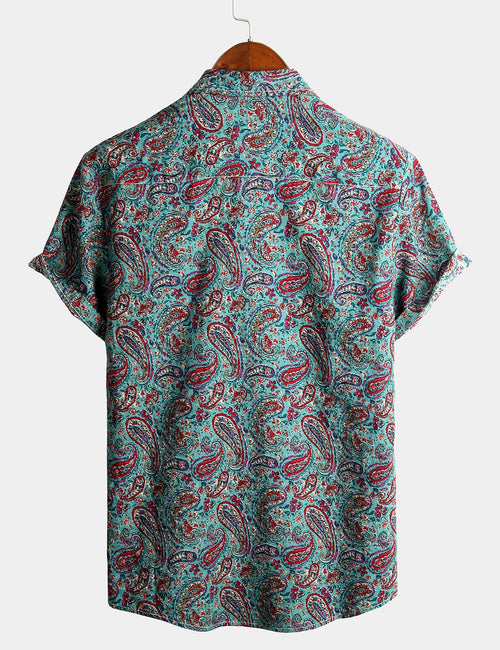 70s Vintage Paisley Shirt