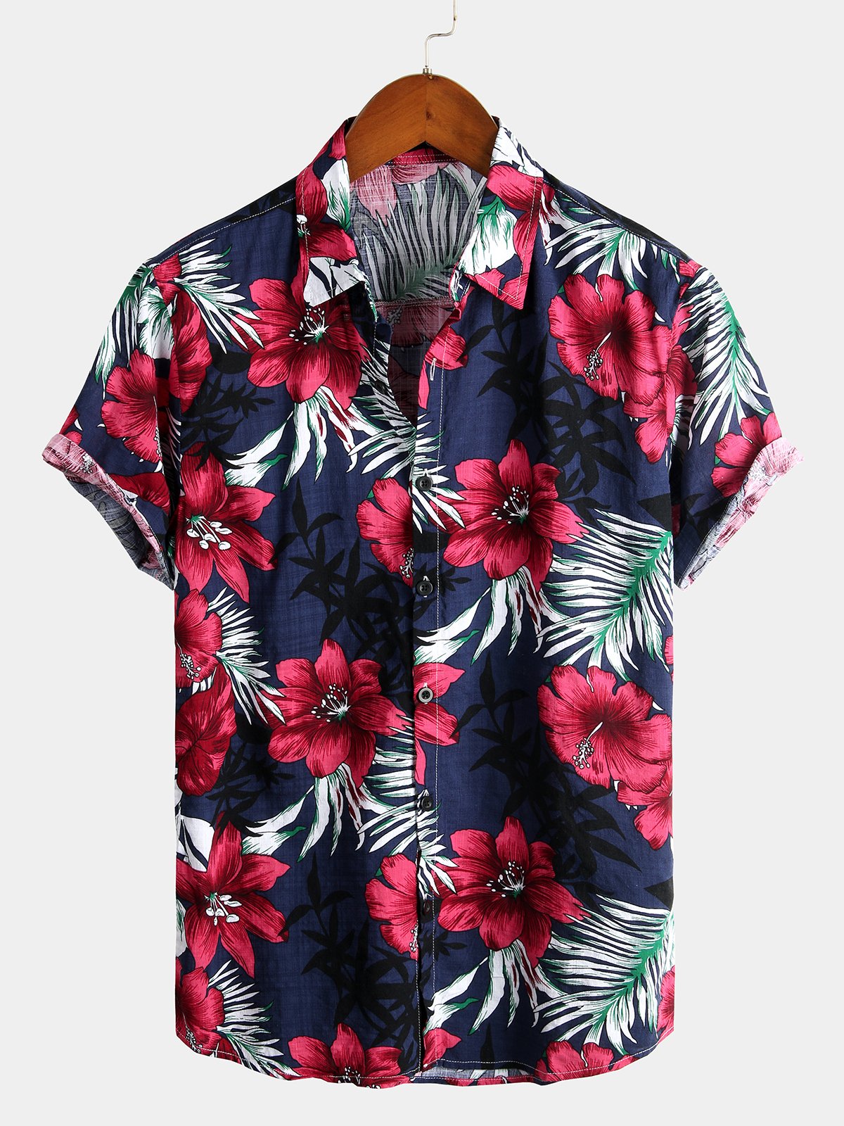 Retro Floral Short Sleeve Shirt