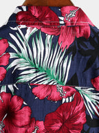 Retro Floral Short Sleeve Shirt