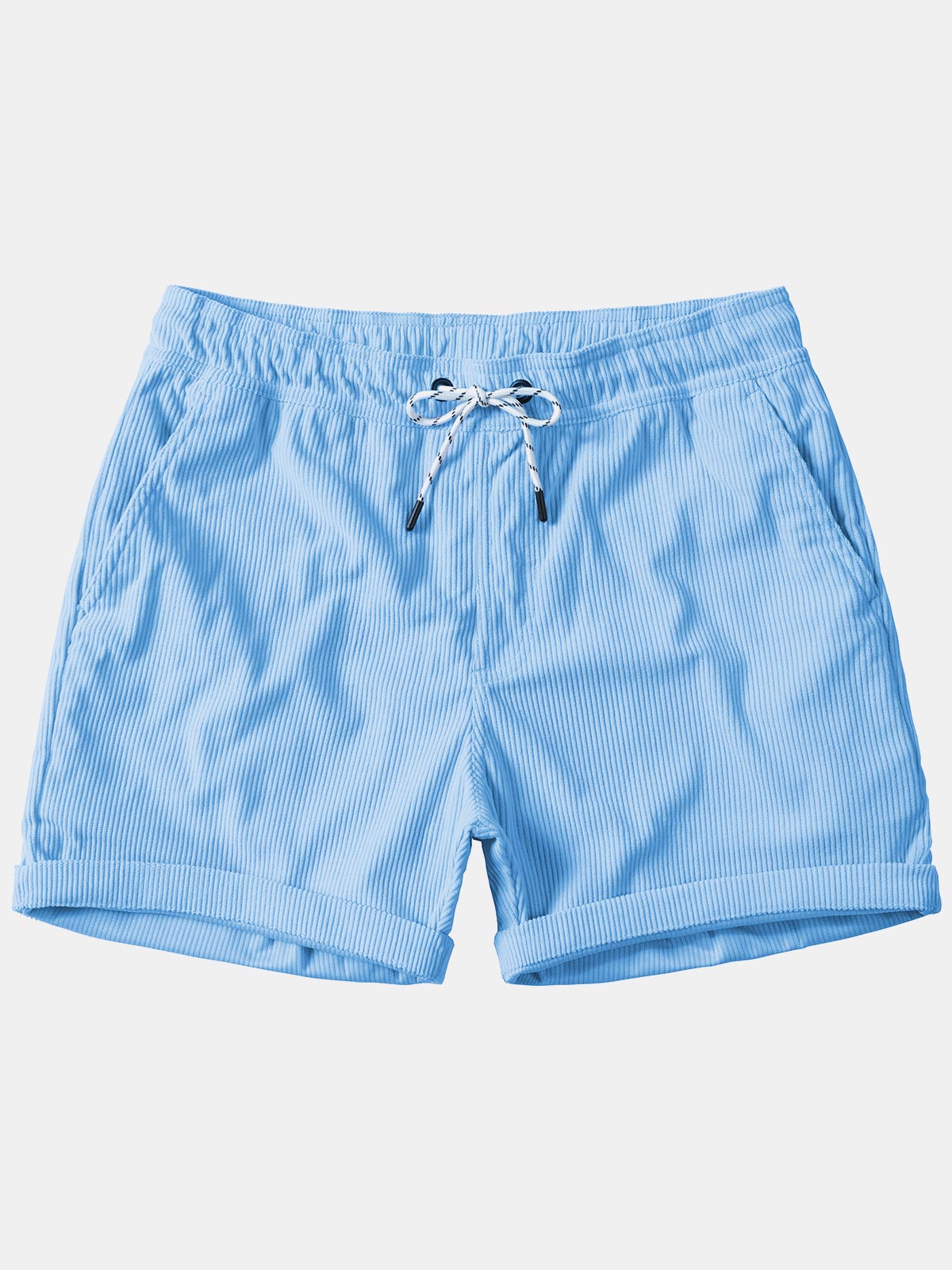Men's Corduroy Drawstring Pocket Shorts