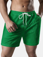 Men's Corduroy Drawstring Pocket Shorts