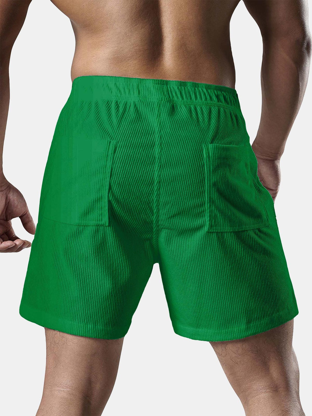 Men's Corduroy Drawstring Pocket Shorts