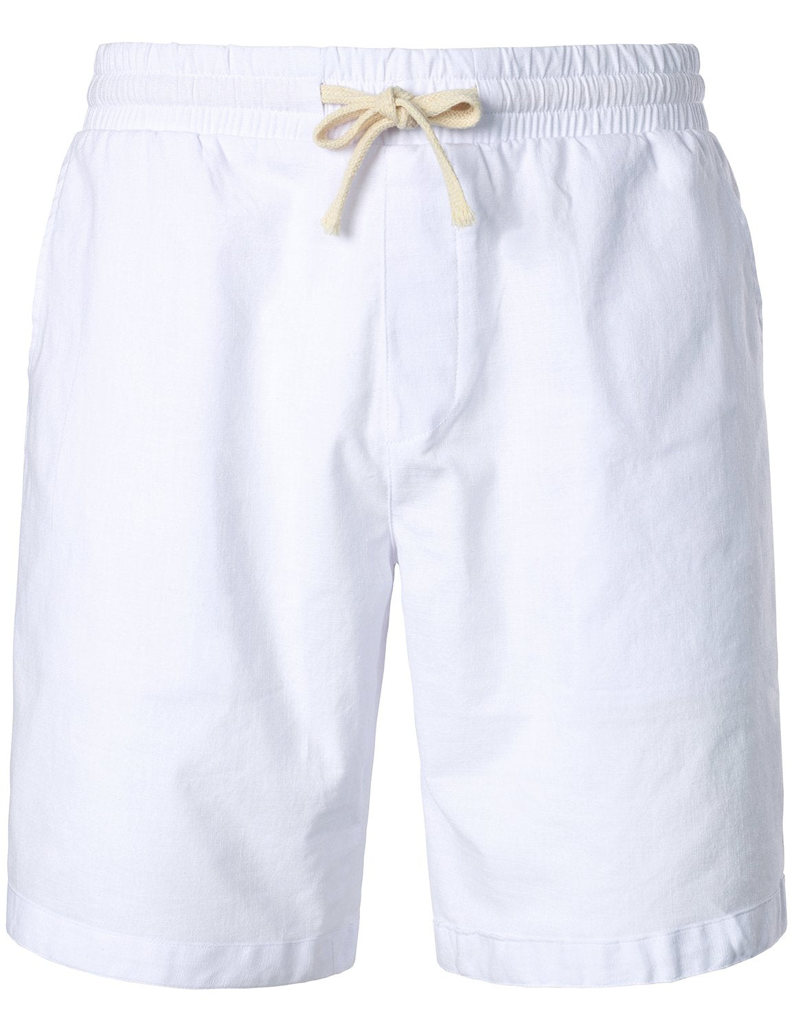 Men's Solid Breathable Cotton Linen Shorts