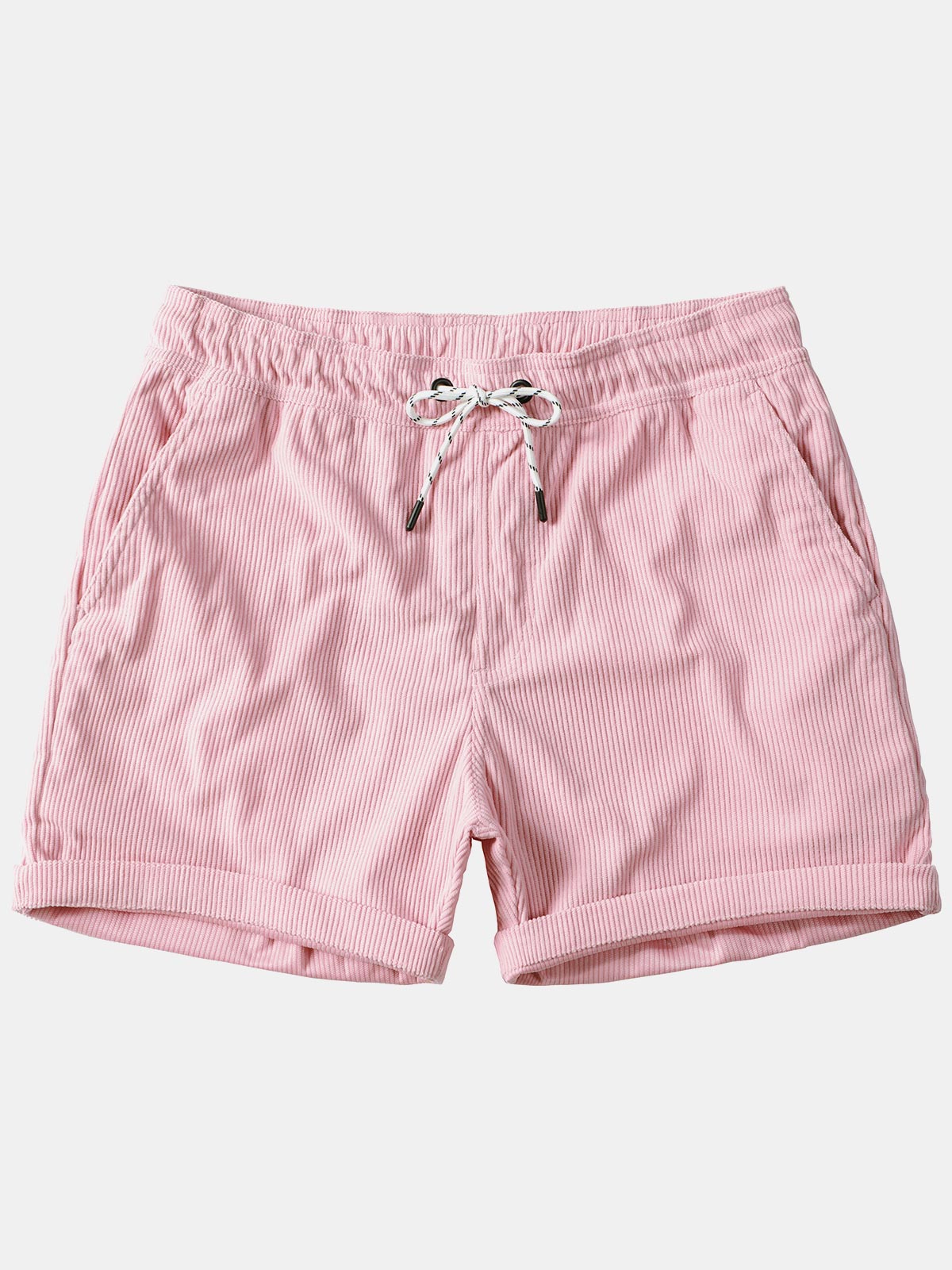 Men's Corduroy Drawstring Pocket Shorts