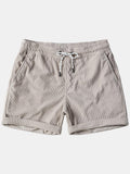 Men's Corduroy Drawstring Pocket Shorts