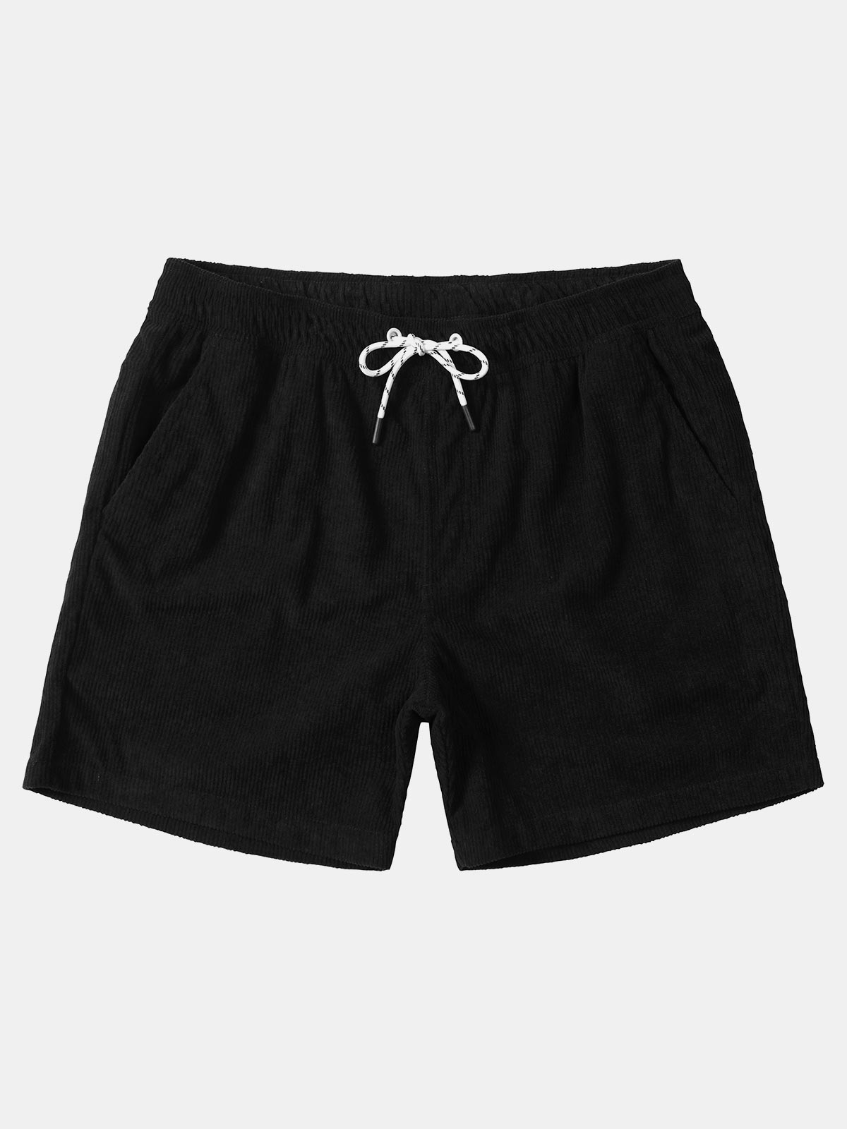 Men's Corduroy Drawstring Pocket Shorts